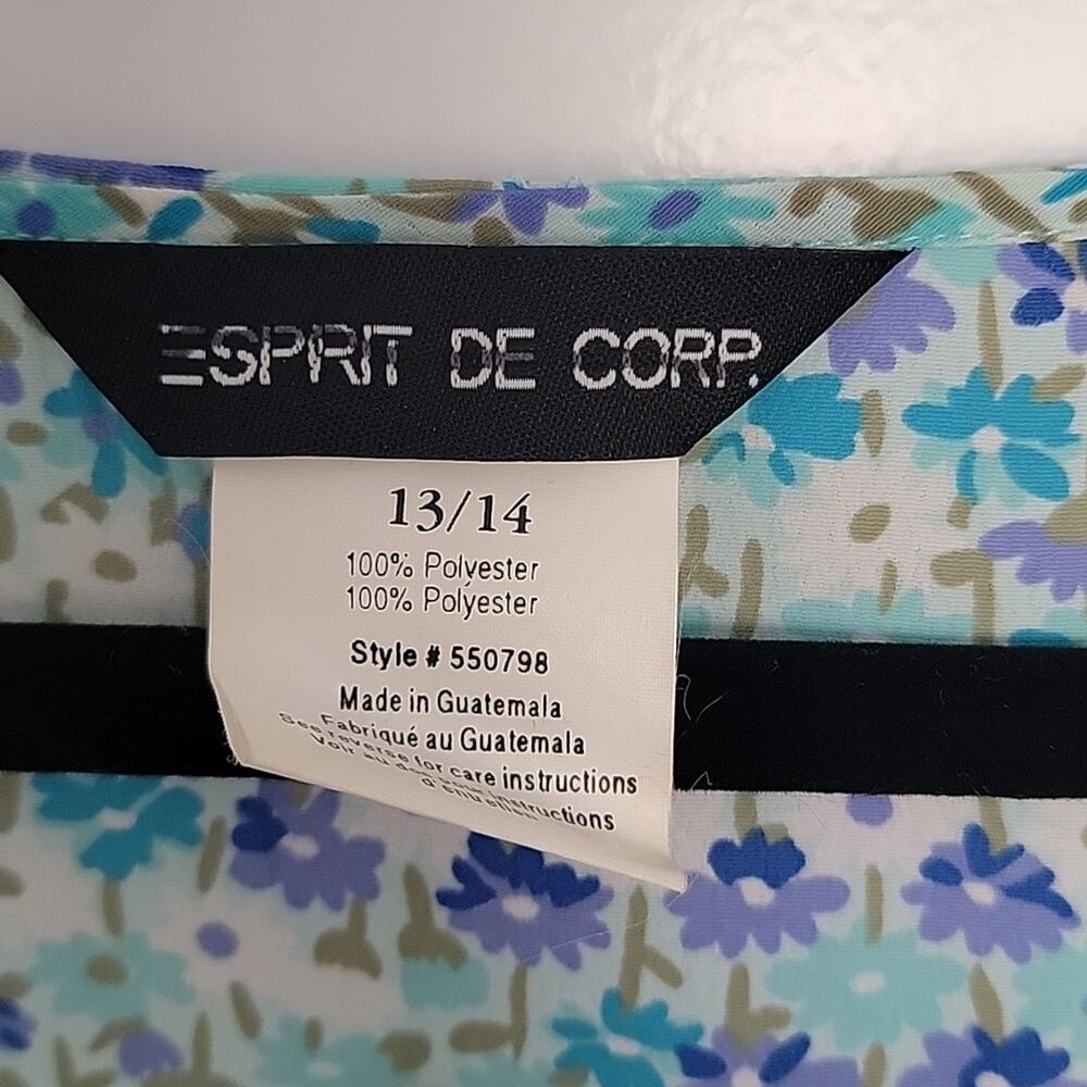 Vintage Esprit de Corp Floral Shift Dress, 13/14 - Picture 3 of 6